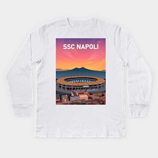 SSC Napoli Stadium Illustration Kids Long Sleeve T-Shirt